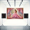 thumbnail image 6 of Quinceaera Backdrop Gold Mis Quince 15th Birthday Photography Background for Girls Pink Floral Flower Butterfly Princess Quinceanera Happy 15th Birthday Party Decorations Banner Photo Booth Props, 6 of 6