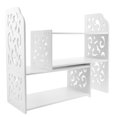thumbnail image 4 of Masteelf White Wooden Desktop Bookshelf Organizer, Smooth Sturdy Construction, 29.5x11.8x19, and Home Storage Solution, 4 of 8