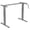 Grey, variant on WoofPaw Hand Crank Stand Up Desk Frame, Manual Height Adjustable Standing Workstation with Foldable Crank Handle, Cable Management Tray, Headphone Hook, Ergonomic Sit Stand Desk Frame for Home Office