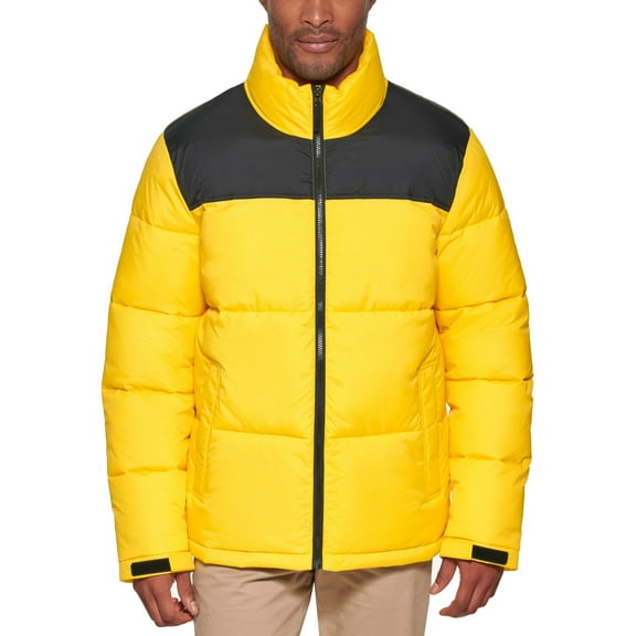 Club Room Mens Puffer Jacket Coat XXL Yellow Solid