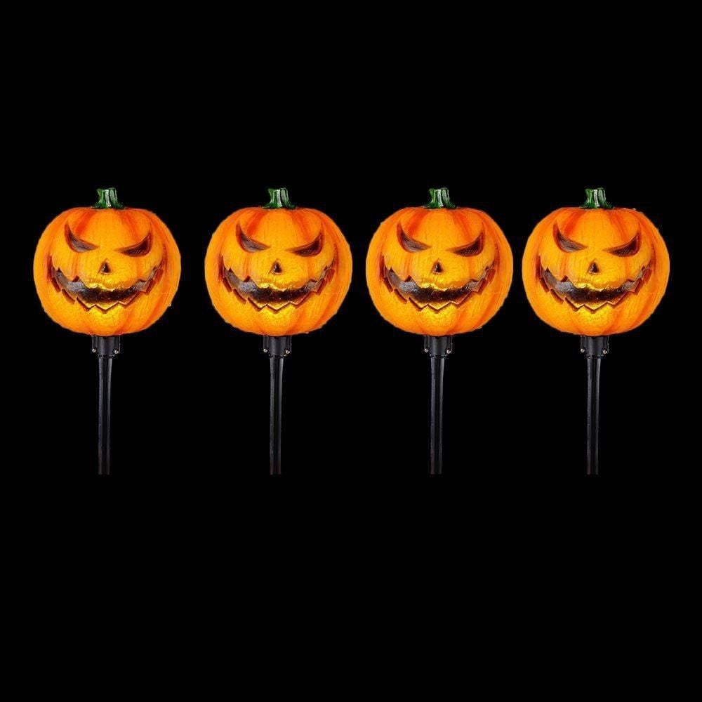 Home Accents Holiday 15 in. Scary JackOLantern Pathway Markers with