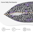 thumbnail image 5 of Fotbe Purple Butterflies Pattern Velvet Decorative Throw Pillow Covers with Elegant Piping, Soft Plush Cushion Cover for Sofa, Bed, Car, Office-16"x16", 5 of 8