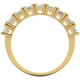 thumbnail image 4 of 2.61 ctw Wedding Band for Women - 18K Yellow Gold Simulated Diamond Stackable Eternity Ring, 4 of 7