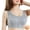 Grey, variant on Seamless Mastectomy Bra for Women Breast Prosthesis with Pockets Everyday Bra Women