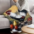 thumbnail image 3 of Black White Vintage Rooster Blanket Soft Cozy Warm Throw Blanket for Couch, Plush Fuzzy Flannel Fleece Blankets for Sofa, Pastoral Animals Watercolor Bed Blankets Lightweight Gifts for Women, 40"x50", 3 of 9
