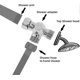 thumbnail image 4 of 3-way diverter Valve switch for shower, hand shower and overhead shower shower arm 3-way diverter solid brass, polished chrome (PV8), 4 of 5