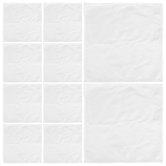 LITINKIMI 10Pcs White Cotton Washable Dinner Napkins Soft Absorbent Reusable Cloth Napkins for Dining