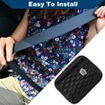 thumbnail image 7 of Unique Bargains Faux Leather Faux Crystal Car Seat Belt Shoulder Pad Shoulder Pad Seat Belt Pad 6.5x23cm Black, 7 of 7
