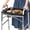 Black Without Pockets With Baffles, variant on Mobility Walker Flip Tray Black Without Pockets With Baffles Dining Accessory