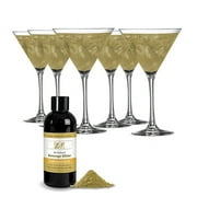 Iridescent Gold Clear 28g Edible Glitter for Cocktails & Baking - Safe for Drinks and Desserts