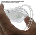 thumbnail image 3 of 10 Pack - 6 Inch Premium Clear Plastic Luggage Tag Holders/Worm Loops for Bag Tags - Strong, Flexible Elastic Loops for Hang Tags on Backpacks and Suitcases - Plastic Strap Tag Loops by Specialist ID, 3 of 8