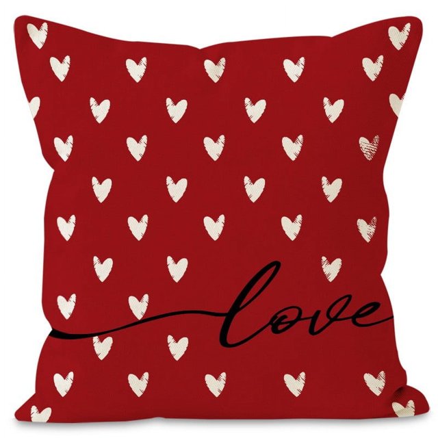 Fundas de almohada Boovnll de San Valentín (45 x 45 cm), liquidación por menos de $1. Regalos de San Valentín. Fundas de almohada estampadas para el hogar, dormitorio, sala de estar, sofá, decoración