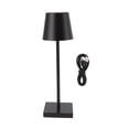 thumbnail image 3 of Lampe Tactile LED, Lampe de Table Sans Fil LED Interrupteur Tactile Rechargeable Dimmable Simple Ergonomique Portable pour Restaurant pour Café Or, Argent, Noir, Blanc, 3 of 8