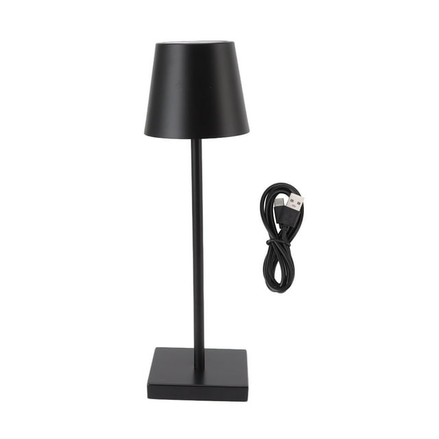 Cordless Table Lamp, LED Touch Lamp Ergonomic Dimmable Portable Prevent Slipping Bottom Rechargeable Simple For Restaurant For Coffee Shop Gold,Silver,Black,White