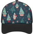 thumbnail image 1 of Cupcakes Baseball Cap Classic Golf Cap Soft Dad Hat Multicolor Adjustable Low Profile Hat Unisex, 1 of 3