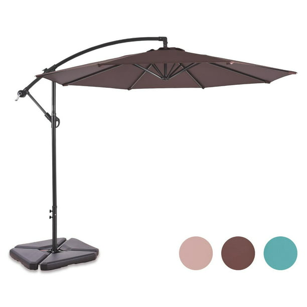Westin Furniture 10 Ft Cantilever, Royal 10 Ft Cantilever Patio Umbrella In Beige