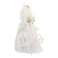 thumbnail image 4 of Kurt Adler 12-Inch White and Silver Fiber Optic LED Angel Treetop, 4 of 8