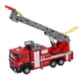 thumbnail image 4 of Modèle de Camion de Pompiers Échelle 1:50, Camion de Pompiers Échelle Voiture Rétractable pour la Maison pour Intérieur, 4 of 8