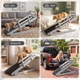thumbnail image 7 of ABORON Folding Dog Ramp for Bed, 5-Level Adjustable Pet Ramp for Couch, Car and Sofa, Suitable for Small, Large and Senior Dogs and Cats, 7 of 7