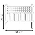 thumbnail image 3 of CHOK Plastic Outdoor Decor Garden Flower Edger Fence  Border  Set of 4 Panels, 3 of 5