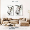 thumbnail image 4 of Elephant Stock The Guitar Solo Wall Art - Vertical Multi Panel Canvas - Living Room Wall Decor - Music Multi Panel - Orange And White Decor By Ashvin Harrison - 28" x 45", 4 of 8