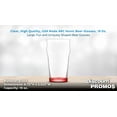 thumbnail image 4 of 10 ARC Nonic Beer Glasses Set, 19 oz. - Clear, Pub, USA made - Red, 4 of 5