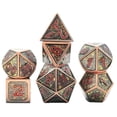 thumbnail image 2 of Pieces Metal Polyhedral Dice D4 D6 D8 D10 D12 D20 Die Set Style 1, 2 of 5
