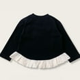 thumbnail image 5 of Cethrio Long Sleeve Tops for Girl Size 8, Soft Crew Neck Casual Pullover Girls T-shirts Black, 5 of 6