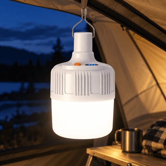 Super Bright 60W Led Camping Lantern | Usb Rechargeable Emergency Light | 4800 Lumens, 3 Lighting Modes, Water Resistant for Outdoor & Power Outage
