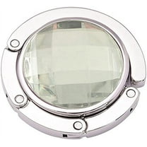 Foldable Handbag Purse Hanger Table Hook Round Rhinestone Holder