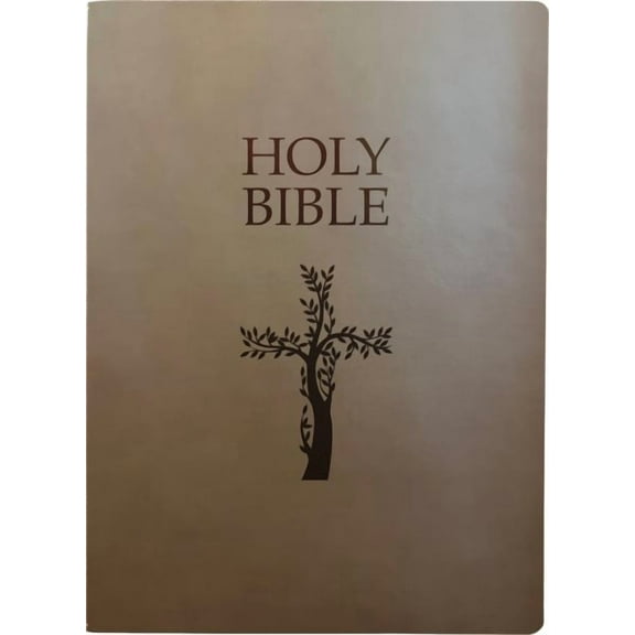 King James Version Sword Bible: KJV Holy Bible, Cross Design, Large Print, Coffee Ultrasoft : (Red Letter, Brown, 1611 Version) (Hardcover)