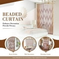 thumbnail image 5 of ANMINY Hanging Room Divider Hippie Curtain for Hallway Natural Bamboo Window Treatment Sheerness Curtains, 35.5" x 75", 5 of 10