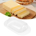 thumbnail image 4 of Plato de queso con borde redondo ANGGREK Caja de almacenamiento de mantequilla, 4 of 8