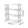 thumbnail image 5 of Miogawg 3-Tier Shoe Rack, Multifunctional Organizer Compact Small Size Lightweight Footwear Shelf For Closet Hallway Entryway Living Room Bedroom, X Shape Frame, 5 of 9