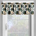 thumbnail image 2 of Ambesonne Leafy Boho Window Valance, Grungy Scandi Leaves Art, 54" X 18", Charcoal Grey Evergreen, 2 of 4