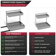 thumbnail image 6 of Sorbus 2-Tier Under Sink Organizer with Sliding Drawers, No-Drill Storage Rack (2 pack Silver), 6 of 8