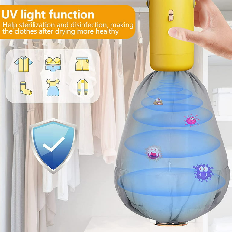 1800W Electric Clothes Dryer Portable Laundry dryer Household High  Efficiency Mute Clothes Drying Machine EU 220V