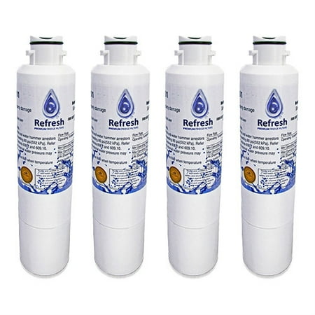 

Replacement For Samsung HDX FMS-2 Refrigerator Water Filter - by Refresh (4 Pack)