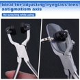 thumbnail image 3 of LEONTOOL Outil de Réglage d'Axe de Lentille en Acier Inoxydable Pinces à Ressort pour Alignement d'Axe de Lentille Kit d'Outils de Réparation de Lunettes Optiques avec Mini Tournevis pour Lunettes et Mâchoires de Remplacement, 3 of 4