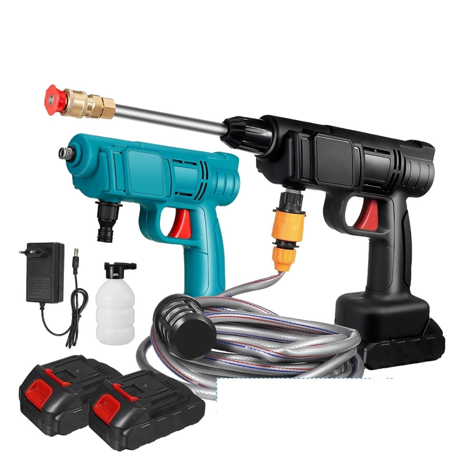 30Bar 10000mAh Cordless Electric High Pressure Washer Rechargeable Auto Car Washing Spray Gun Water Gun For18V Battery ,Versatile applications