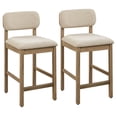thumbnail image 2 of Better Homes & Gardens Juliet Counter Stools, Light Honey & Cream, Set of 2, 2 of 8