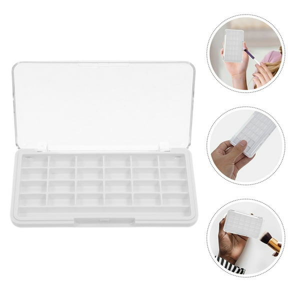 OULII PP Empty Makeup Palette, Transparent Lid and DIY Compartments, 2Pcs