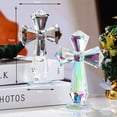 thumbnail image 4 of WYZCTTD Crystal Standing Cross Decor, Handmade Glass Holy Cross Collectible Figurines for Home Decoration, Easter Christmas Decoration for Pary，Colorful, 4 of 6