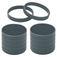 thumbnail image 1 of GOGO 12 PCS Adult Rubber Bracelets for Football Game, Silicone Wristbands, Party Accessories - Grey, 1 of 7
