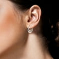 thumbnail image 2 of Lancharmed Silver Plated Hypoallergenic Earrings for Womens,Gradient Circles Earring Valentines Gift, 2 of 7