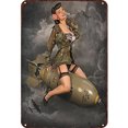 thumbnail image 1 of Placa Metal Vintage Pintura Hierro Rectangular Pared 30x40cm, 1 of 9