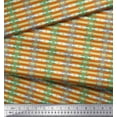 thumbnail image 2 of Soimoi Green Cotton Duck Fabric Aztec Geometric Print Fabric by the Yard 42 Inch Wide, 2 of 3