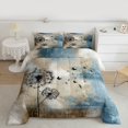 thumbnail image 2 of Homewish Cartoon Rustic Dandelion Bedding Comforter Set, Grey Blue Watercolor Twin Comforter Sets, Flower Plant Botanical Reversible Bedding Set, Breathable Home Decor, 2pcs, 2 of 8