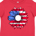 thumbnail image 4 of Inktastic American Flag Sunflower in Red White and Blue Boys or Girls Toddler T-Shirt, 4 of 5