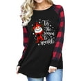 thumbnail image 4 of Women Crewneck Top, Stitching Round Neck Casual Fit Women Blouse For Shopping For Lady ANGGREK Otros, 4 of 6
